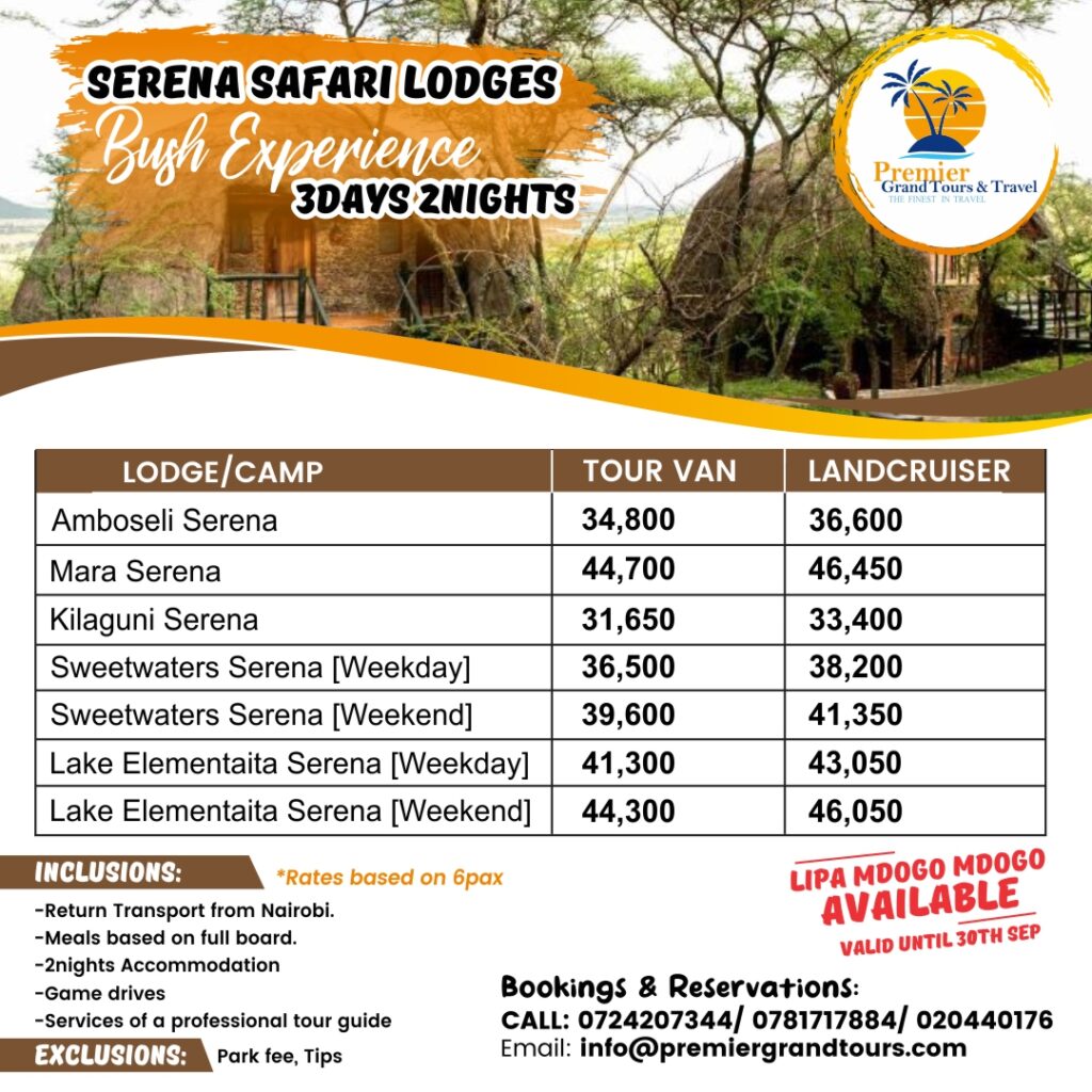 Serena safari lodges premier grand tours